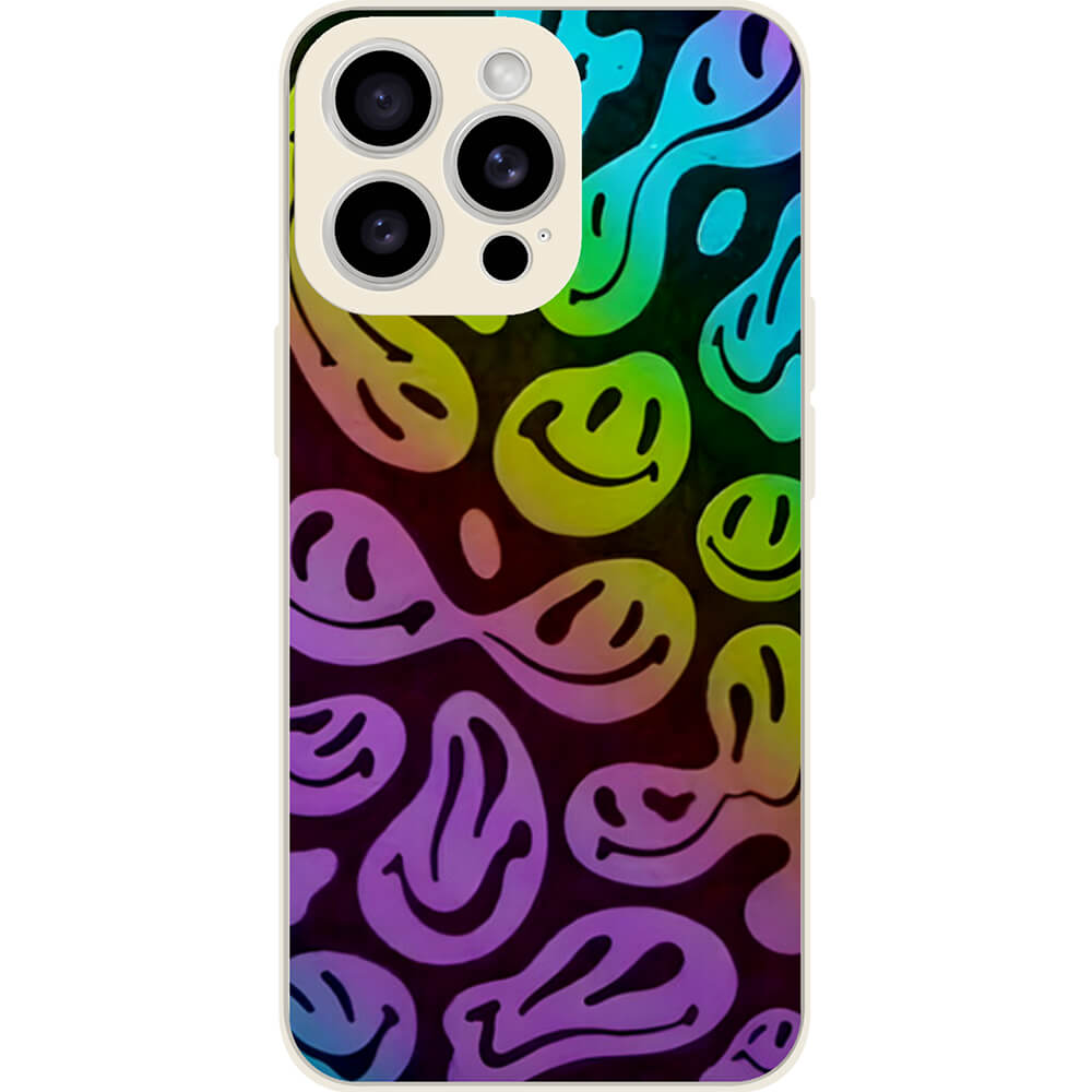 Rainbow Smiley Face – Customizable Case For iPhone