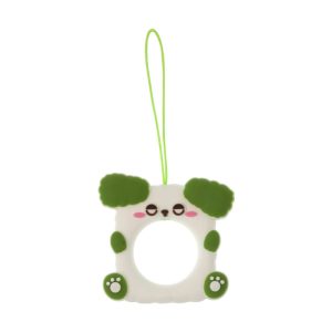 Green Puppy Silicone Phone Ring Strap